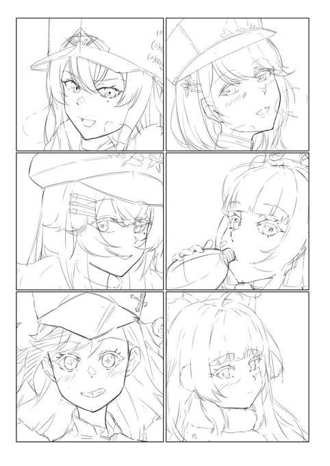 練習がてら北方連合の落書き
#アズールレーン 
