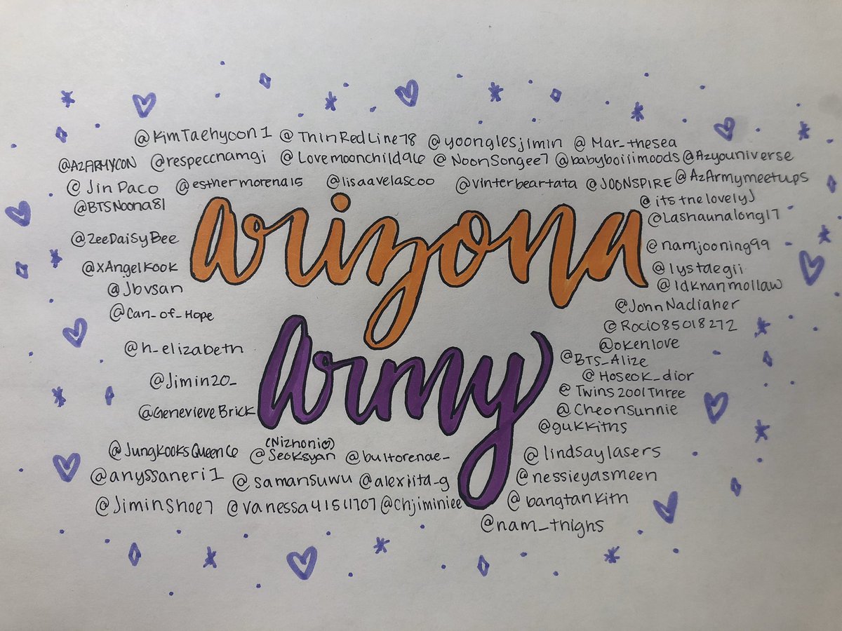 chjiminiee's tweet photo. Here it is! Sorry that I waited so long. I didn’t space it enough, so that’s why it’s underwhelming lol. #BTSxAZ #ArizonaARMY https://t.co/taIZlqK6J7