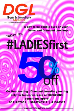 DGL_Diamond_Gem's tweet photo. DGL wishes all the women a very Happy Woman's Day
Special offer for all the ladies TODAY
#DGL #gemtesting #gemidentification #diamondjewellerytesting #HappyWomensDay2020 https://t.co/xbNSCd8ms5