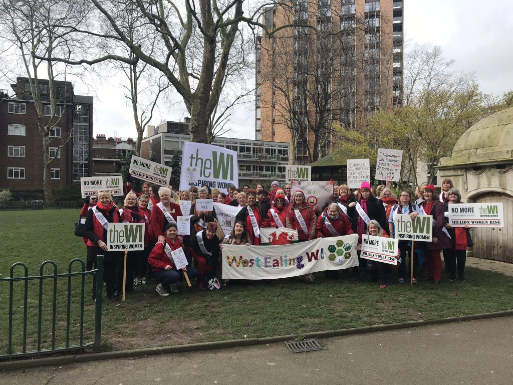 Members from Essex WIs attended today's march #MWR2020 @WomensInstitute