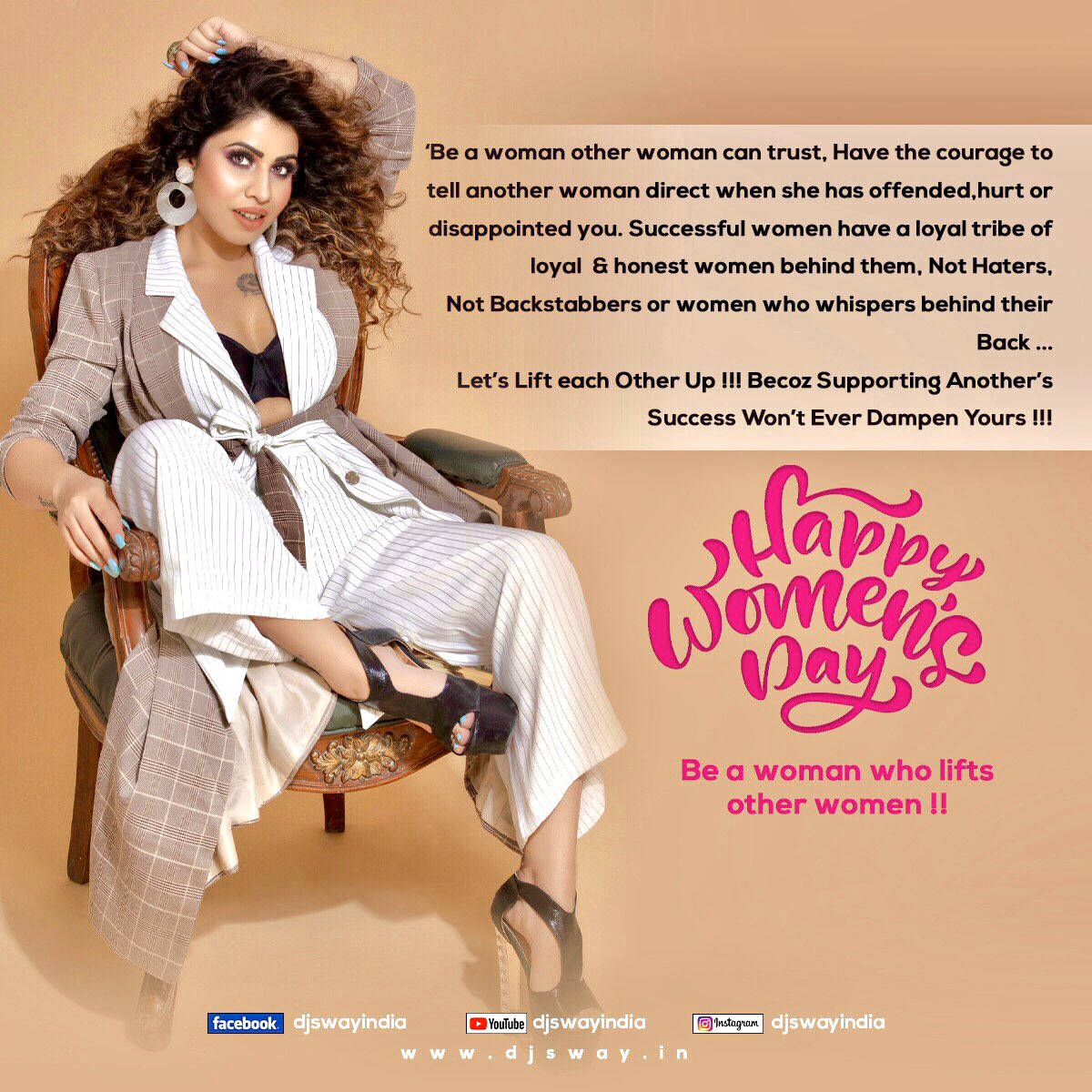 DJSWAYINDIA's tweet photo. Happy International Women’s Day My Lovely Ladies !! 🦸🏻‍♀️
______________________
#InternationalWomensDay #iwd2020 #djsway #femaleisthefuture🦸🏻‍♀️ https://t.co/AwMAz11bIL