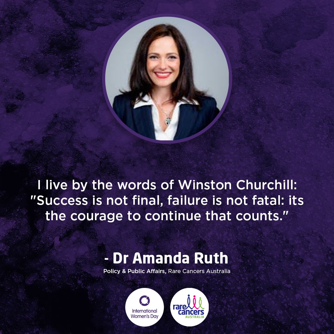 RareCancers's tweet photo. #IWD2020 | Our very own Dr Amanda Ruth rounds out today's line up of amazing women. The advocacy role that Amanda undertakes at Rare Cancers Australia plays a crucial role in #RaisingTheTide on rare and less common cancers. https://t.co/V7aElluwy3