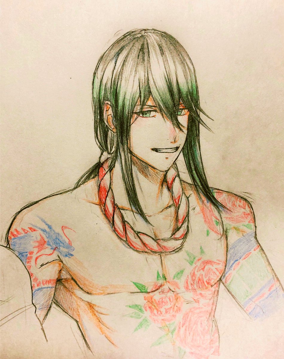 やっぱり 色鉛筆よりシャーペンで色塗りする方が楽ですね 星月 ステラ 微多忙のイラスト