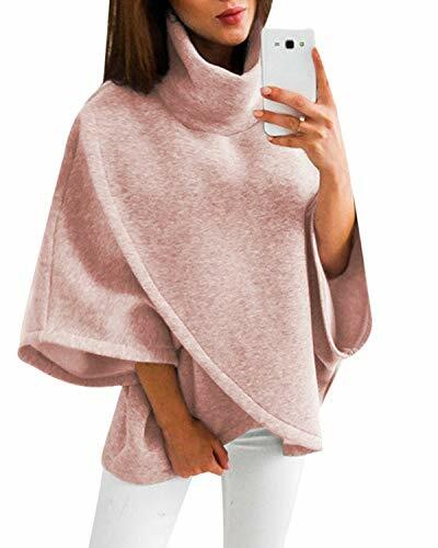 calegize's tweet image. YOINS Damen Pullover Oberteil Poncho Winter Warm Asymmetrische für Damen Pulli Cardigan Sweatshirt Rollkragenpullover Langarm ift.tt/2xl3aJ8