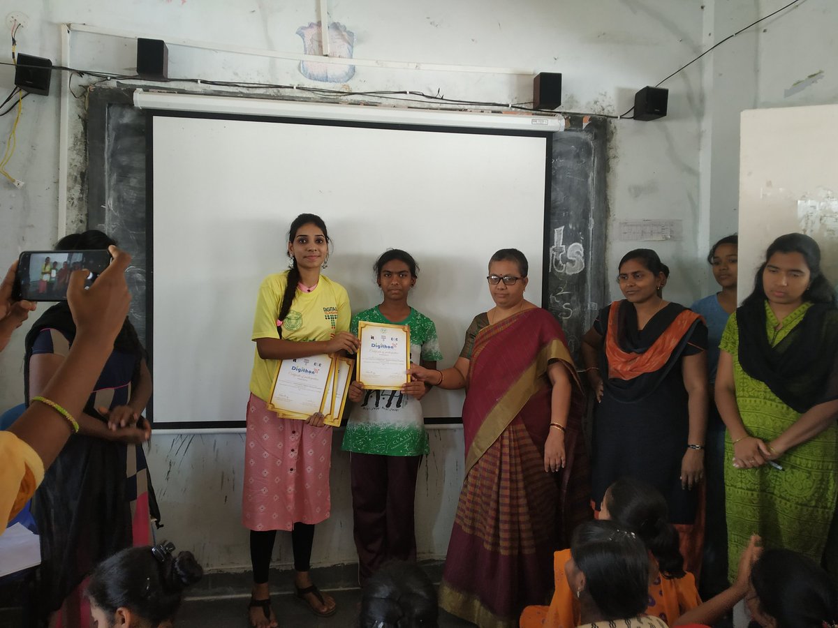 Ramya_sharma_'s tweet photo. Certificate distribution #DigitalYatra #DigitalNarayanpet #DigitalIndia #DigitalTelangana  #Digithon #TITA @rsprasad @KTRTRS @jayesh_ranjan @harichandanaias @sundeepmakthala @teamTSIC @TelanganaIT @CNarayanpet @SPNARAYANPET @KonathamDileep @IndiaDigithon https://t.co/pQVINBgy7s