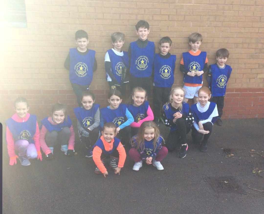 OurLadyStarPE's tweet photo. Fantastic turnout for Cross Country this morning! Well done to all the children. (Especially the Fun Runners :) ) https://t.co/OdWJs2OMoQ