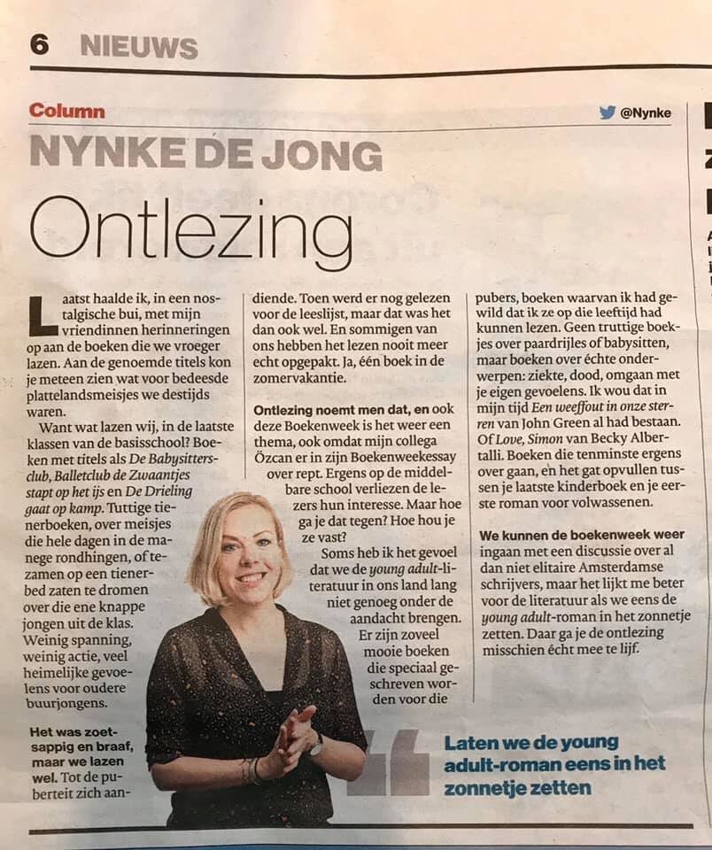 Young adult romans in het zonnetje door <a href="/nynke/">Nynke Wijnja</a>