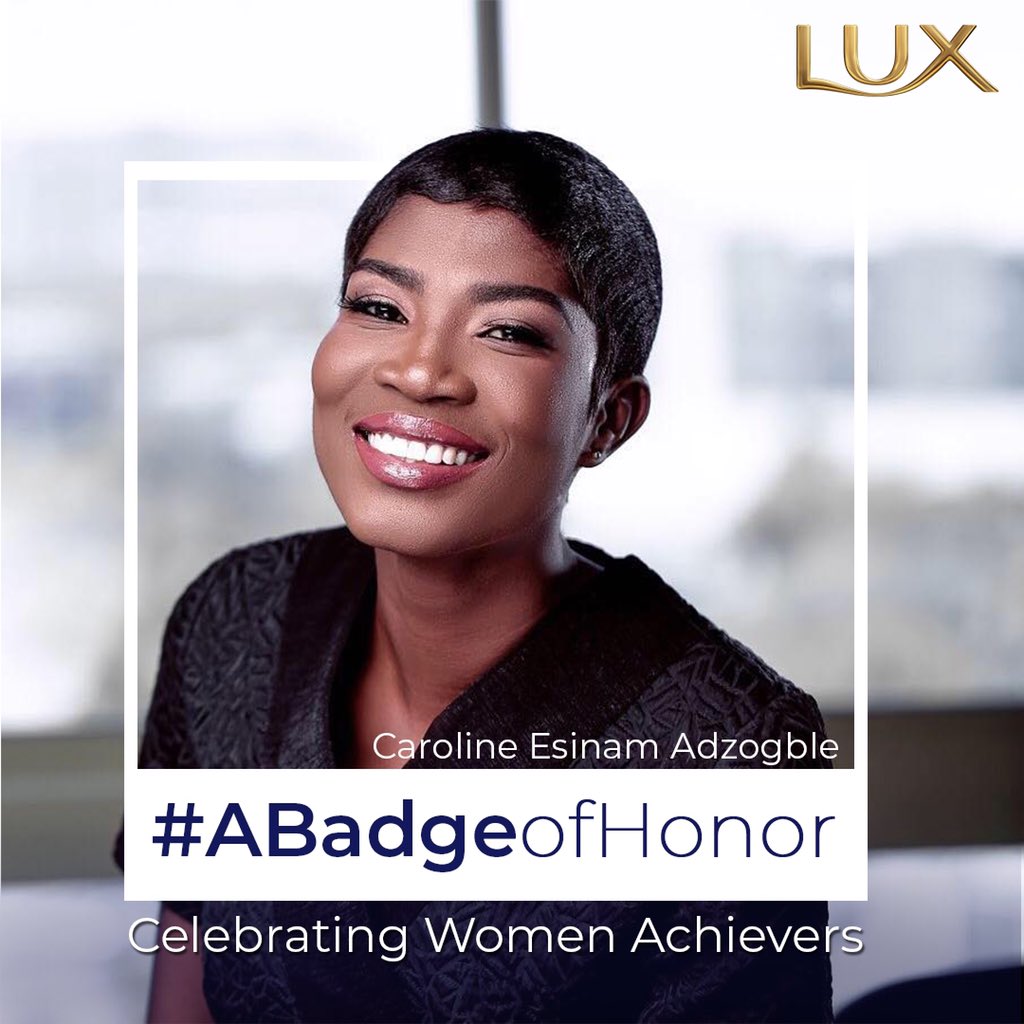 LuxGhana's tweet photo. Today we celebrate Black Women of Change and power @CAdzogble 
We honour you for your mark of excellence and achievement to the development of girls, women, Ghana and the world at large. 
#IWD2020  #ABadgeofHonor #Lux https://t.co/8oneKRL50Y
