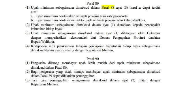 terrorosespica's tweet photo. @kadal_pemburu @yusuf_dumdum @yoga_rezza @andikawsaputra 1. Hilangnya Upah Minimum

Ketentuan mengenai Upah Minimum Provinsi (UMP) tetaplah ada, akan tetapi ketentuan mengenai Upah Minimum Kota (UMK) dihilangkan. Di UU ketenagakerjaan (kiri) UMP dan UMK dijadikan dasar pembayaran , sementara di RUU Cilaka (kanan) hanya UMP. https://t.co/LsXiZEQoa4