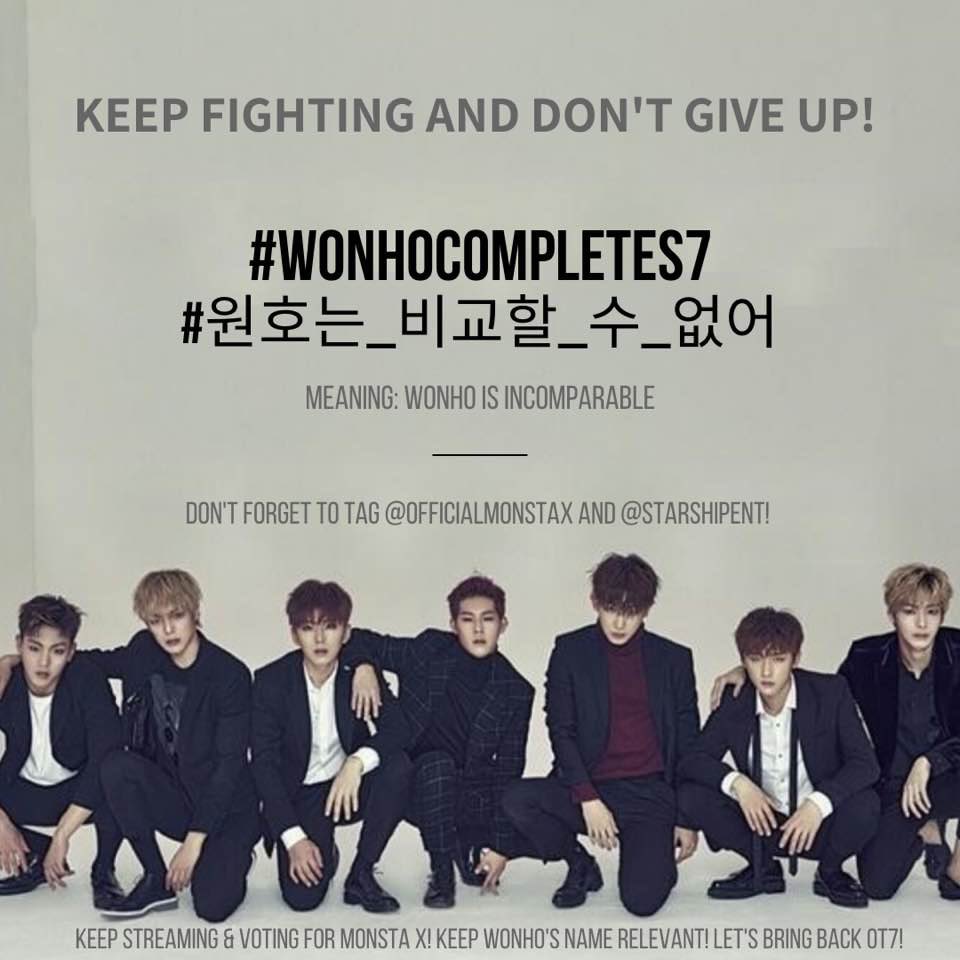 2020030812pm KST onwards239th Hashtags @OfficialMonstaX  @STARSHIPent  #WonhoCompletes7  #원호는_비교할_수_없어 471 official protest Hashtags