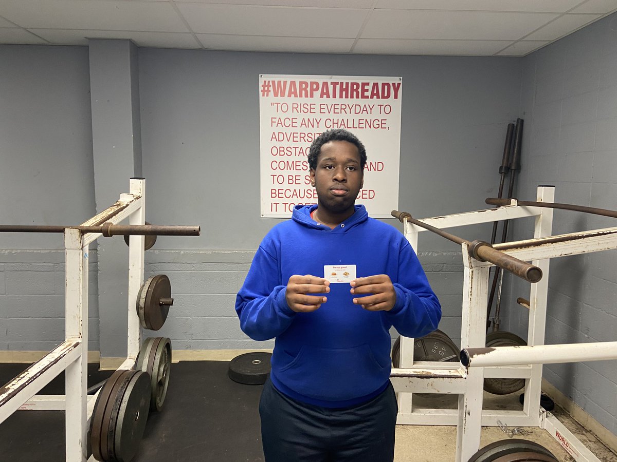 warpathready's tweet photo. Congratulations to our Chick-Fil-A hard workers of the week, Noah Jones and Michael Dennis. A lot of guys are worthy and working hard. It’s been a very tough decision each week. #KeepGrinding #Sharpenthesaw #WarPathReady https://t.co/7OE6W8lqV4