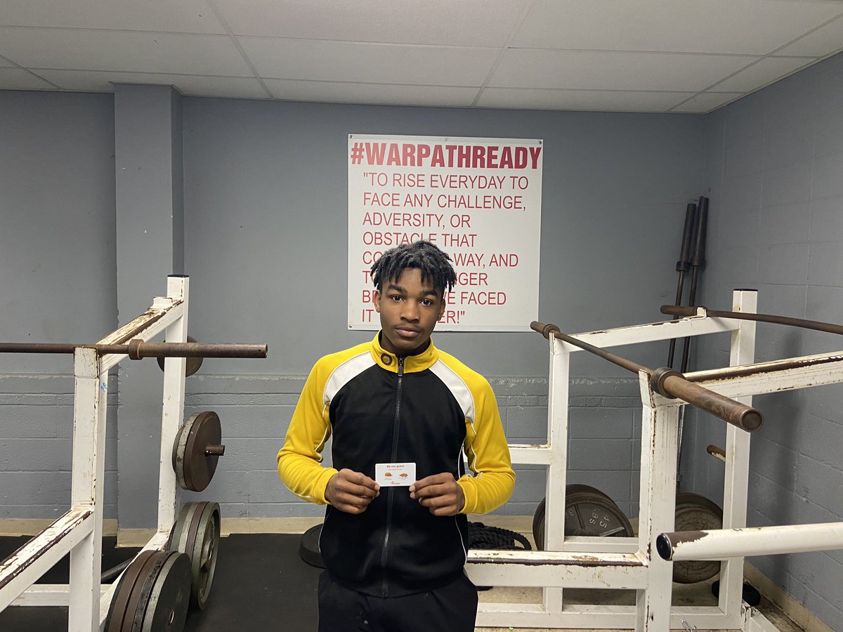 warpathready's tweet photo. Congratulations to our Chick-Fil-A hard workers of the week, Noah Jones and Michael Dennis. A lot of guys are worthy and working hard. It’s been a very tough decision each week. #KeepGrinding #Sharpenthesaw #WarPathReady https://t.co/7OE6W8lqV4
