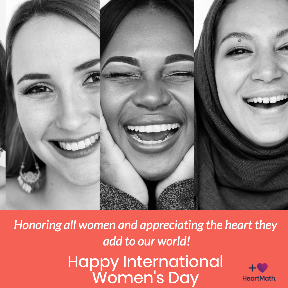 HeartMath's tweet photo. Honoring all women and appreciating the heart they add to our world! #women #internationalwomensday #uplift #heart #addheart https://t.co/9jvuc1acbH