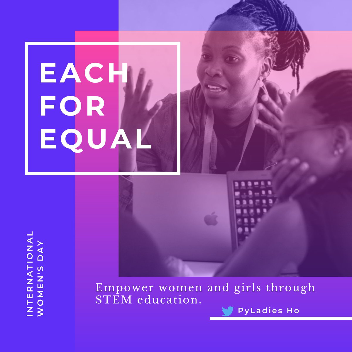 pyladiesho's tweet photo. Today is #IWD and a reminder to keep empowering and supporting women and girls through #STEM education!
#EachforEqual
#InternationalWomensDay
#PyLadies
#PyLadiesHo
#PyLadiesGhana
#WomenInSTEM
#womenintech https://t.co/GQf2t8cMxT
