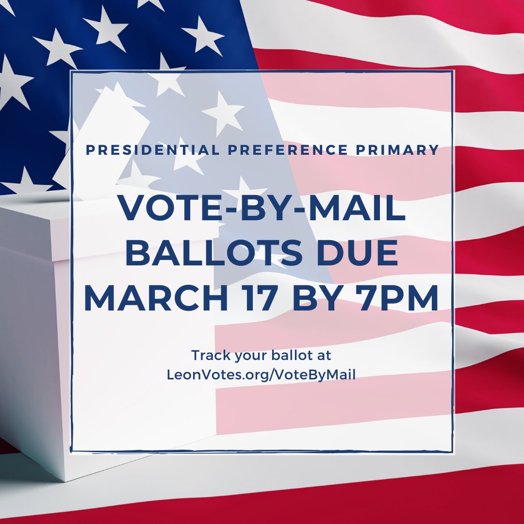 Remember, mail ballot voters must return their ballots to our office by 7PM on Election Day, March 17th.
#TrustedInfo2020 #Protect2020
