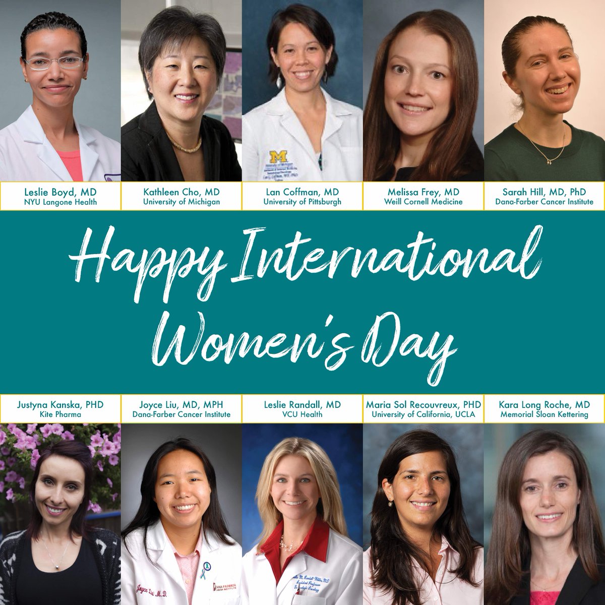 TinasWish's tweet photo. This #InternationalWomensDay, we celebrate the contributions of female doctors &amp; researchers working on early detection and prevention of #ovariancancer. Thank you to these women and to everyone working to improve women’s health around the world! #EachforEqual #IWD2020 @womensday https://t.co/3UeLSHbtst