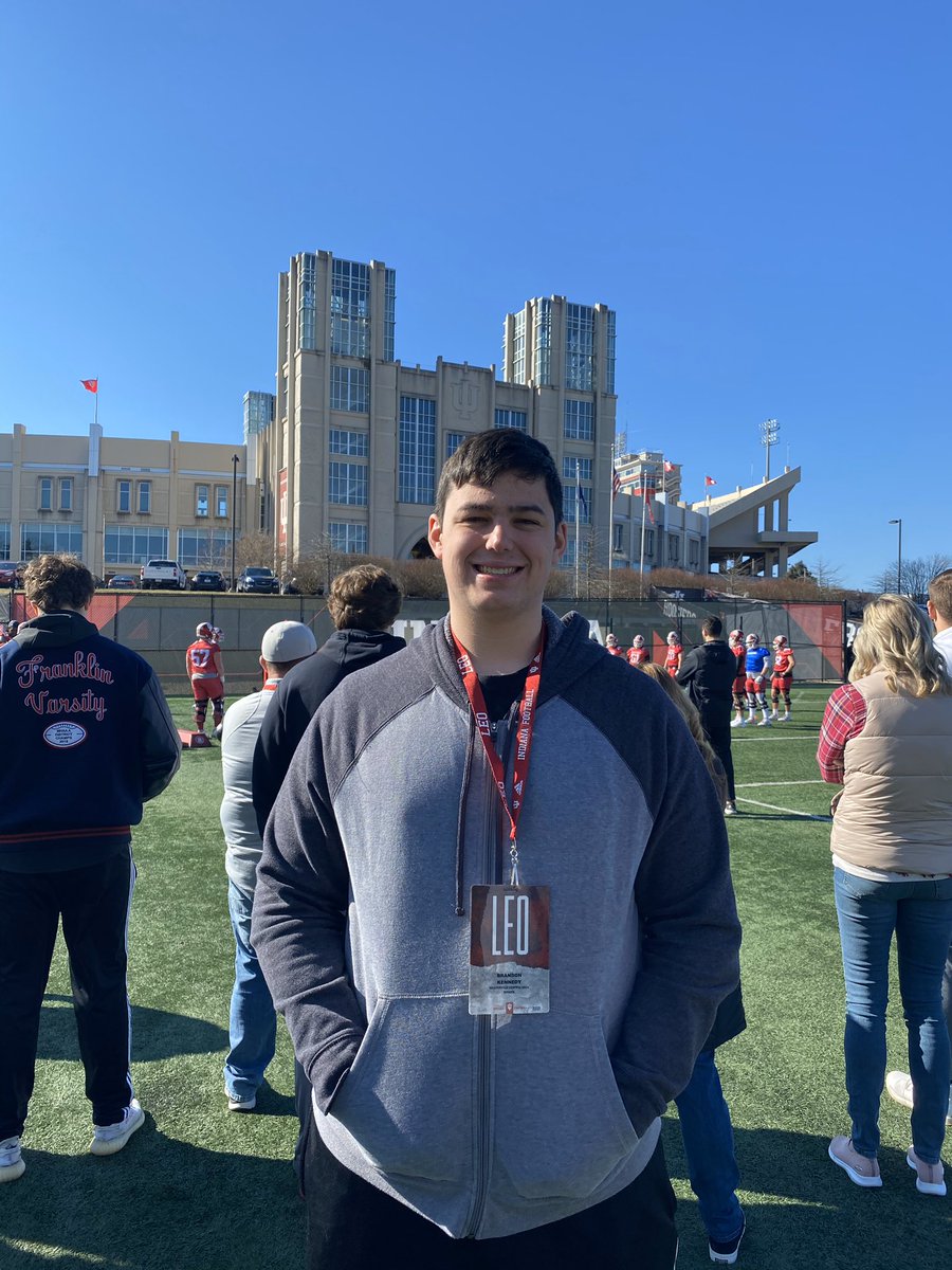 BKennedy076's tweet photo. Great junior day visit! Thank you @IndianaFootball @CoachTee34 @CoachAllenIU for a great day! https://t.co/yXcG0IFDII