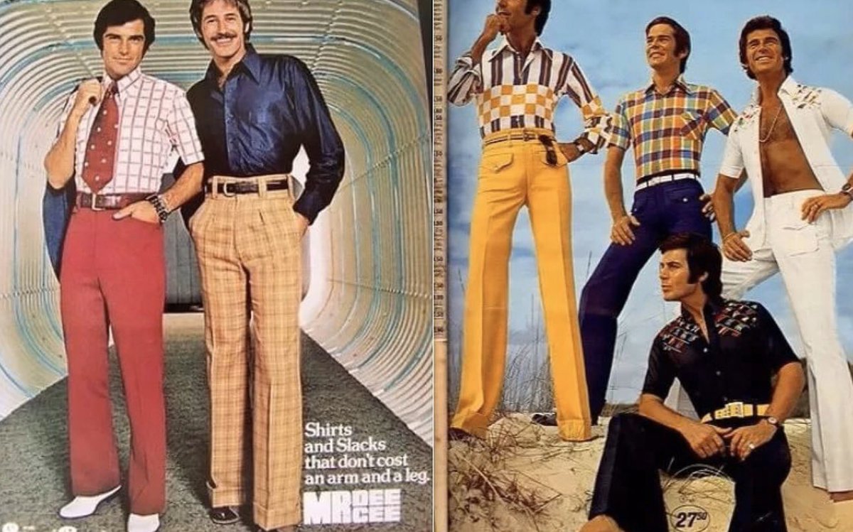 Мужчины 70 х годов. 70е 80е мода мужчины. Парни в клеш 70-е. Мужская мода 70е.