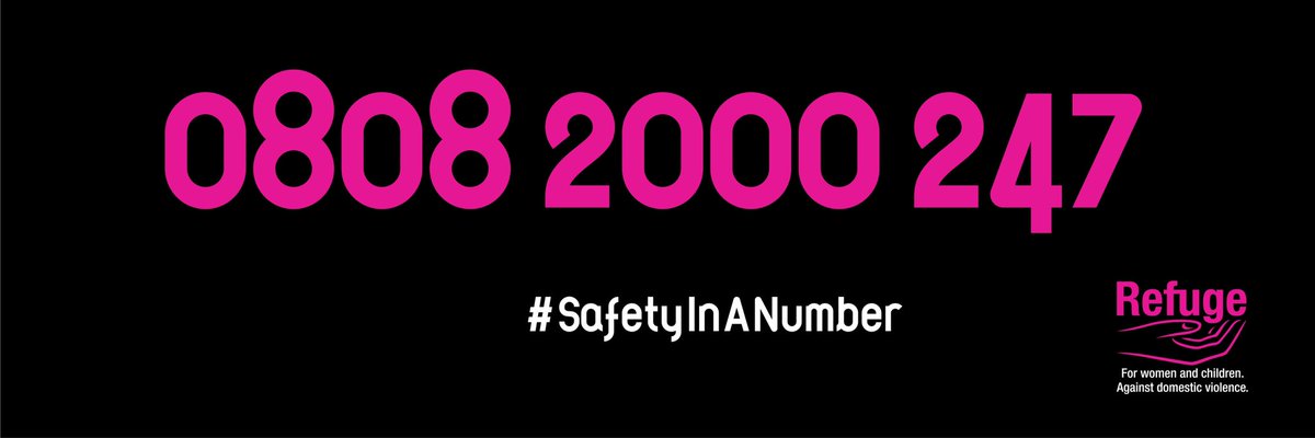 1 in 4 women experience domestic abuse in England & Wales. On #IWD2020, it's important to give The National Domestic Abuse Helpline attention - 0808 2000 247. 

It’s a number every woman should know, so please share it now. 

@RefugeCharity #SafetyInANumber