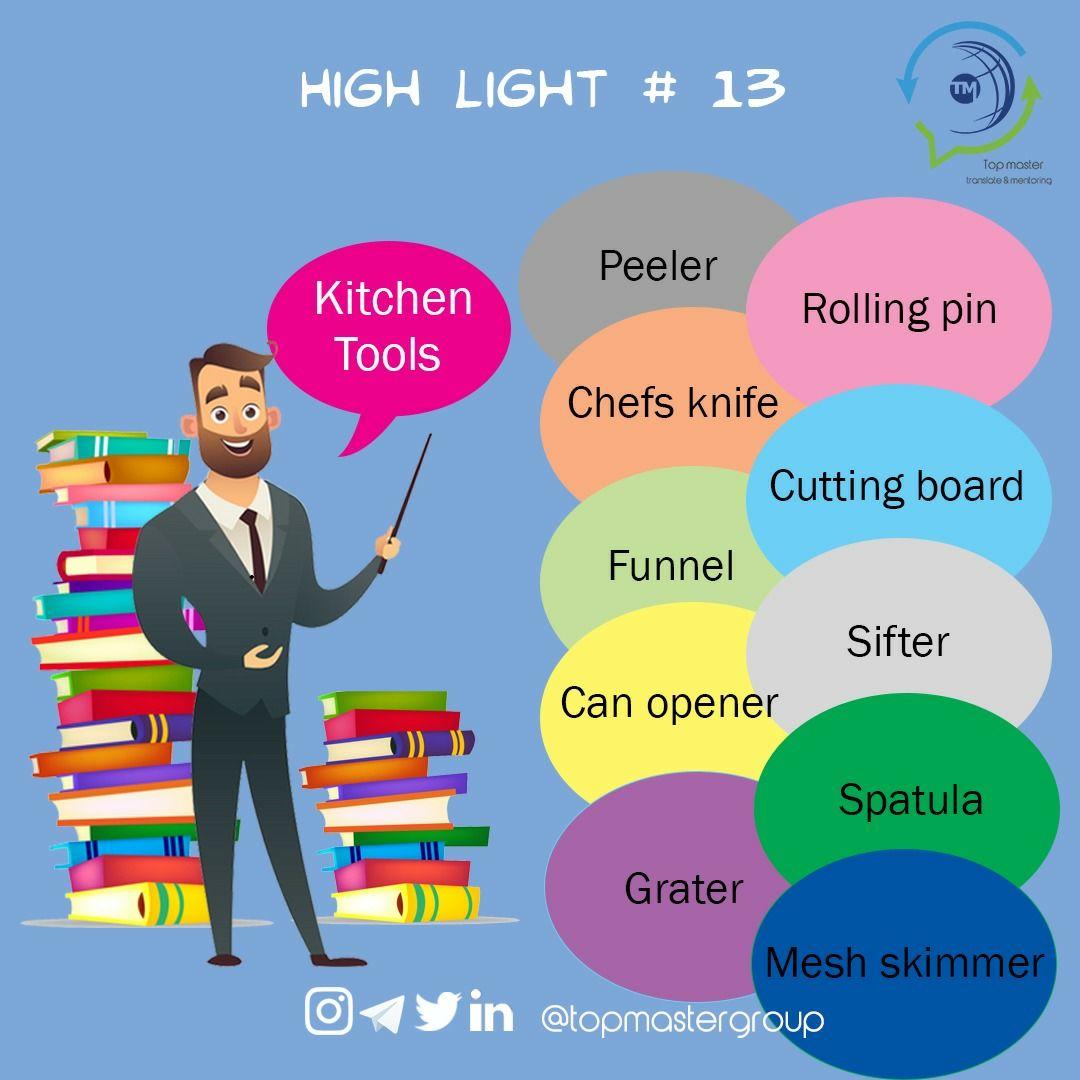 topmastergroup on Twitter "Kitchen_tools english_words english 