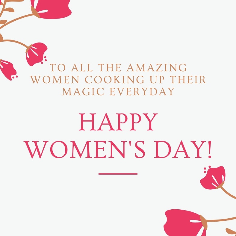 chefpranav's tweet photo. Happy Women's Day! https://t.co/iPYA64DeTb