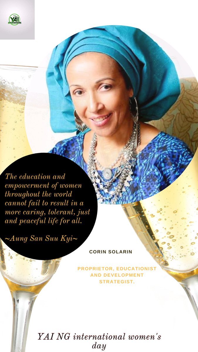 YAING17's tweet photo. She is an Educationist and a development strategist. She's the proprietor of the legendary May Flower private school, Ikenne. She works effortlessly to nurture the younger generation.

#CorinSolarin
#IWD2020
#YAING https://t.co/6IqyEFprie