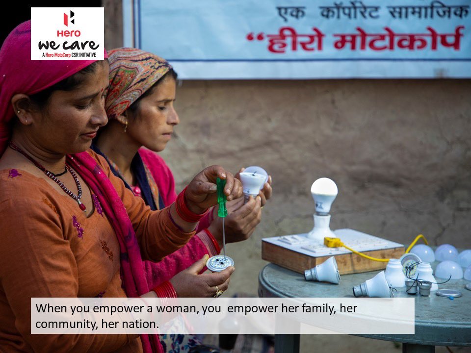 vijaysethi11's tweet photo. Wishing everyone a #HappyWomensDay2020 We are glad to be empowering more than 25,000 women with skills and more than 300,000 girls with education  ⁦@HeroWeCare⁩ @HeroMotoCorp⁩ #CSR https://t.co/Kl3sQVgza0