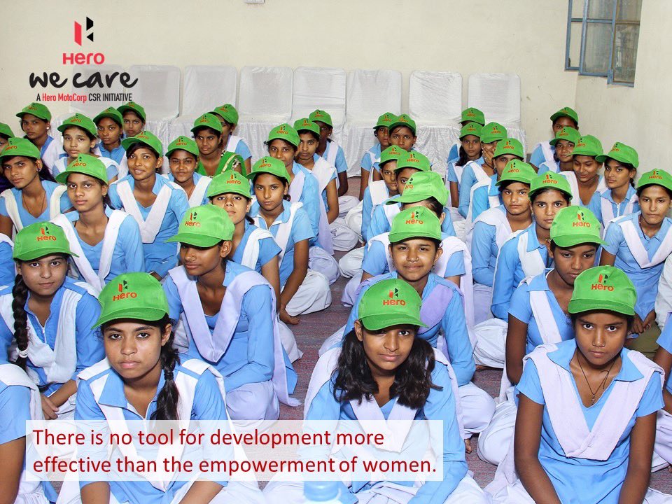 Wishing everyone a #HappyWomensDay2020 We are glad to be empowering more than 25,000 women with skills and more than 300,000 girls with education  ⁦<a href="/HeroWeCare/">Hero We Care</a>⁩ <a href="/HeroMotoCorp/">Hero MotoCorp</a>⁩ #CSR