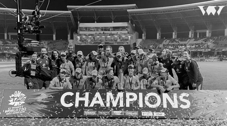 wcw_usa's tweet photo. The Australian women's team have won a remarkable 5th T20 World Cup title on a memorable women's day final at the MCG. Spectacular batting efforts from the opening pair of Healy and Mooney helped the Australians pick a 85 run victory over the young &amp; ambitious Indian side. #WCW https://t.co/Kig3zPyjL9