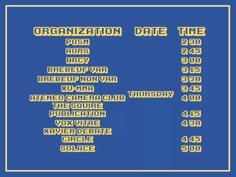 thesquireyb's tweet photo. Announcement! 

It has been a fun-filled school year with the organizations that are present in the university. These different organizations have molded the students into becoming who they are now. https://t.co/Z5O9wC7vGw