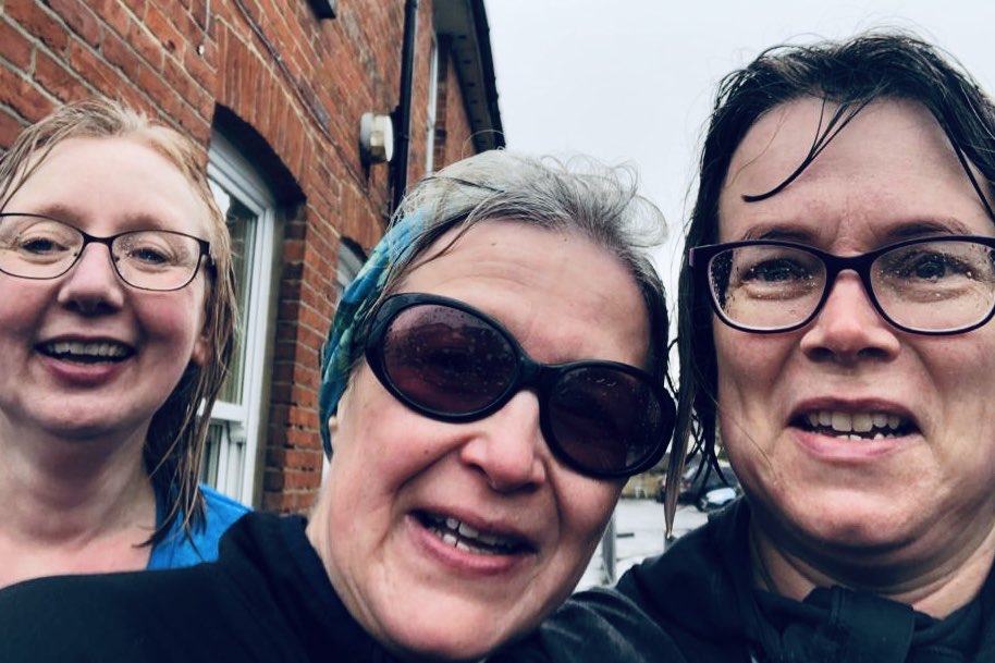KatWinchester's tweet photo. Today we started in sunshine & then the heavens opened for the duration of our 6ish miles.
Weโre all over the age of 50, this is not something our mothers wouldโve done.
Weโre celebrating #InternationalWomensDay2020
#ThisGirlCan #IWD2020 #running #inspiredtorun #goodfriends https://t.co/74fkzvZhVW