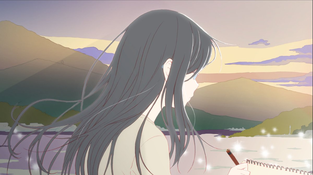 真村躍 毎週月曜日 東京圏 の夜に放送中のアニメ なつなぐ 背景の線画を描いてますが 9話は何故かキャラのイラストを描いてます 大事なシーンなので緊張した なつなぐ 熊本