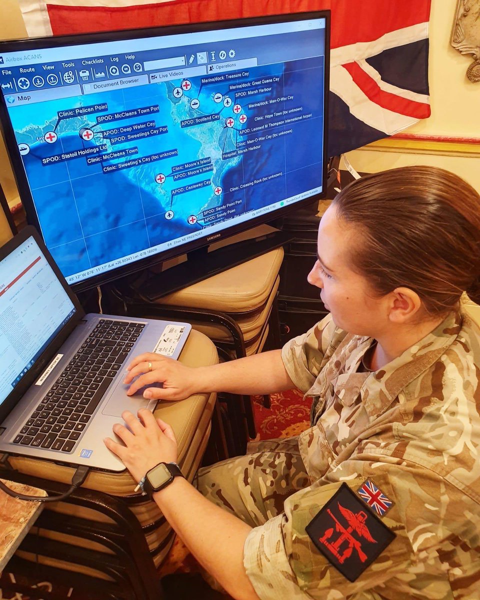 (1/2) from one signaller to another... Erin is one of the exceptional @R_Signals soldiers who works with Amanda and the team. Here she is in the Caribbean in the wake of hurricane Dorian. #InternationalWomensDay2020 #EachforEqual #WomenOnTheFrontLine