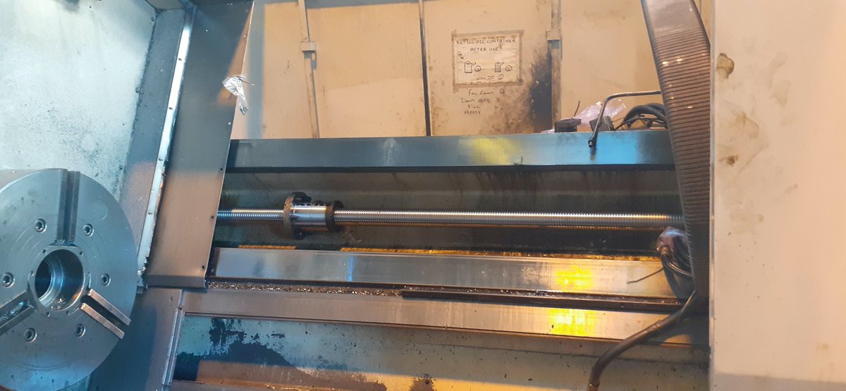 machine_support's tweet image. Doosan Puma 450 complete axis strip down. Turcite coming loose, better to catch it early before further damage is done #preventative #maintenance #productivity #Manufacturing #ukmfg. further info contact sales@cncmachinetools.co.uk @machine_support