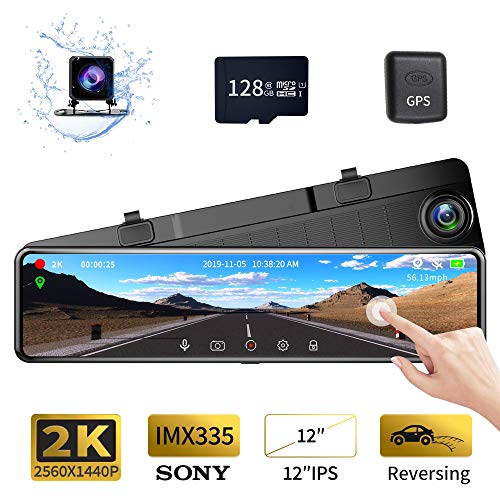 amzn_deals_us's tweet image. amzn.to/39BSXGy Karsuite M9 12" Mirror Dash Cam 2560x1440P Backup Camera with GPS Touch Screen Front and Rear View Dual Lens Full HD WDR Night Vision, G-Sensor (Free 128GB SD Card Included) for Cars/Trucks #InMirrorVideo #CarVideo #CarElectronics #CarVehicleElectronics #