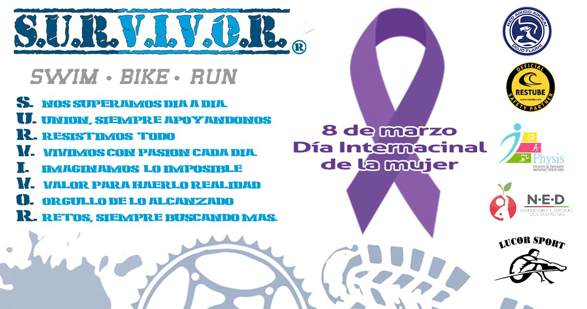 EP_SURVIVOR's tweet photo. Un gran reconocimiento a todas las mujeres deportistas.

#SoySURVIVOR #EquipoSURVIVOR #DiaInternacionalDeLamujer #8deMarzo2020 https://t.co/CnoTRSr7ox