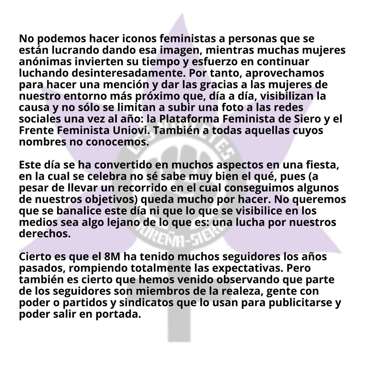 les_violetes's tweet photo. ¡que viva la llucha de la muyer obrera! https://t.co/nylmkBQ9ry