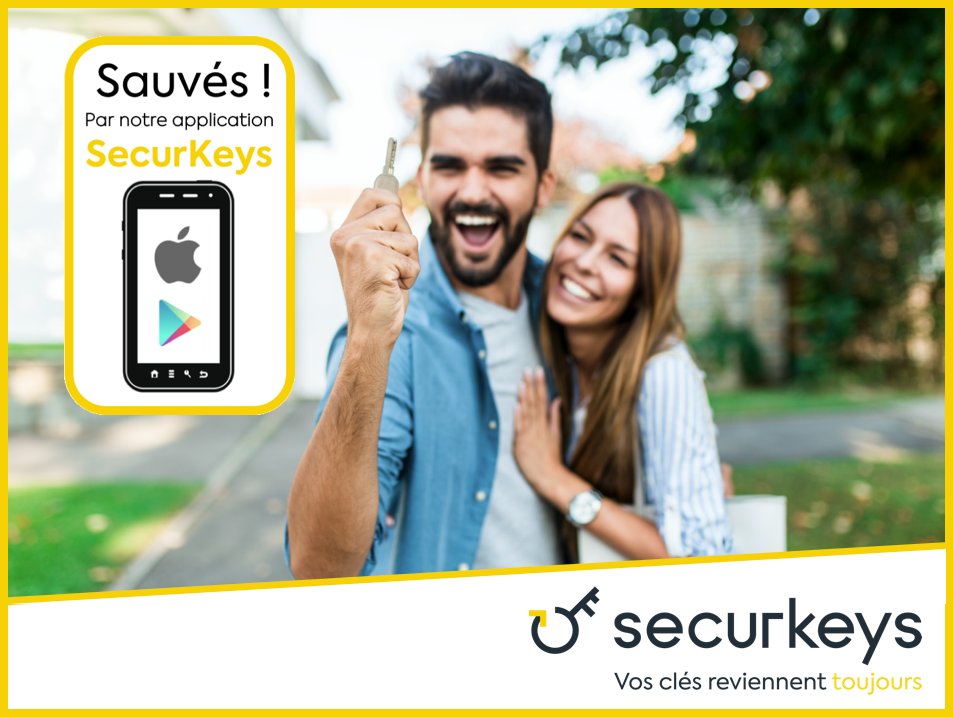 Clés perdues, porte claquée ? Grâce à l'application SecurKeys, service d'assistance de garde et livraison anonymes, de vos doubles de clés , en 1H partout en France et24H partout en Europe. 34,90€/an+remise en fonction de votre assurance. inscription sur securkeys.com