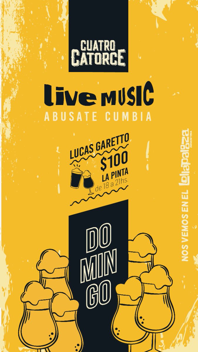 ABUSATECUMBIA's tweet photo. Está noche tocamos en #CuatroCatorce explota la zona de Güemes con #CumbiaDeLaBuena..
.
.
#YoTeAvise
.
.
.
#Domingo #noche #cerveza #cuatrocatorce #guemes #cumbia https://t.co/WTsChRvZgD
