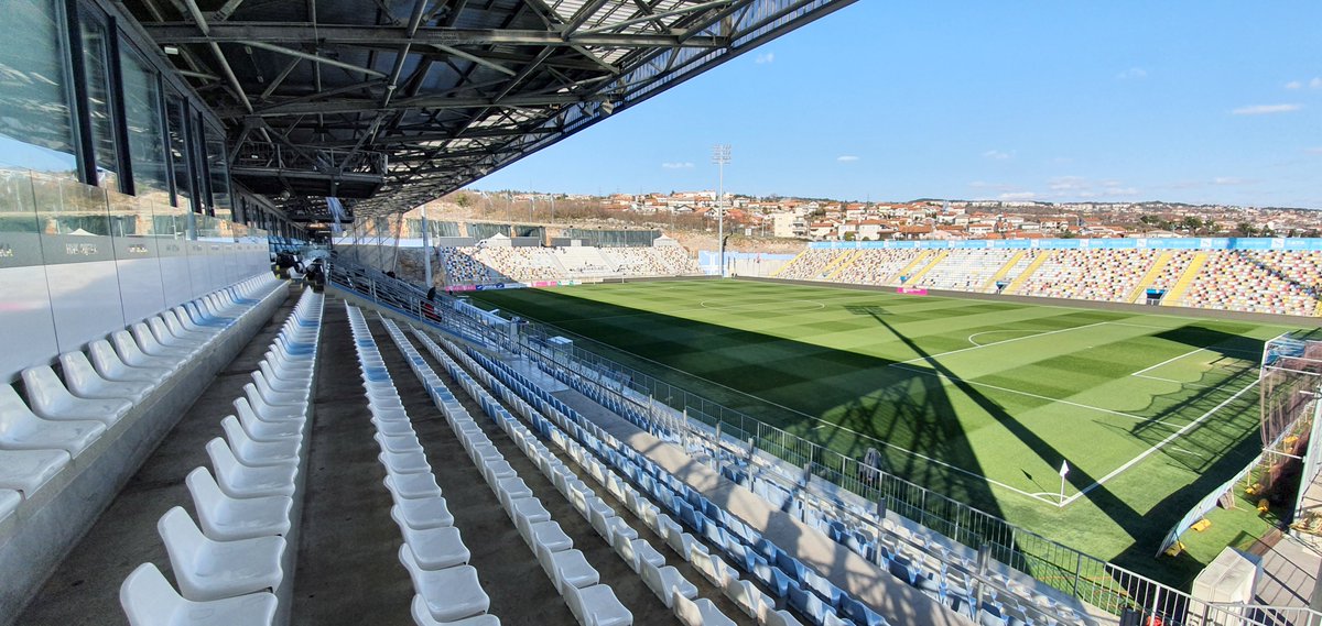 NKRijeka's tweet photo. 🏟️ Sve je spremno za Jadranski derbi i 💯utakmicu Rijeke na Rujevici 🔵

#ZajednosmoRijeka #Jadranskiderbi https://t.co/SbAwqvINtz