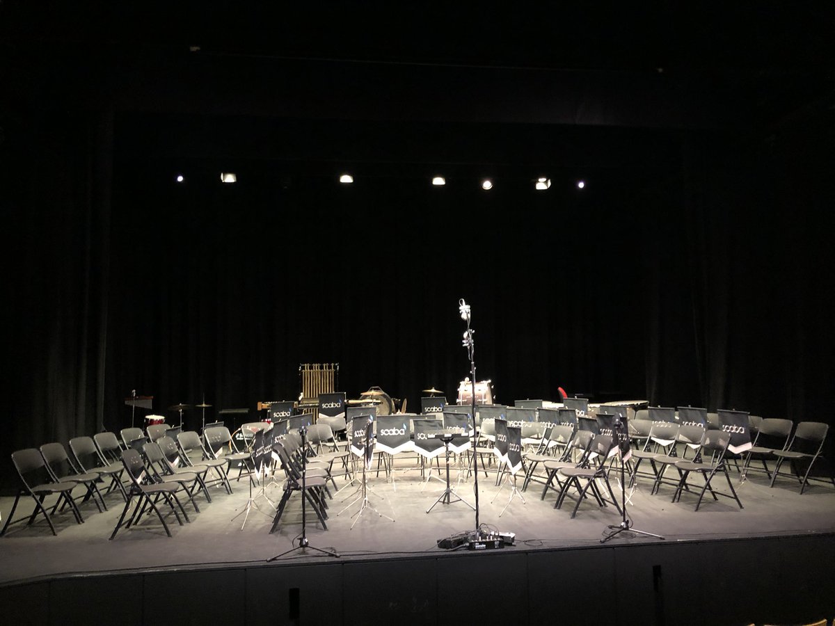 scabaMedia's tweet photo. All setup ready for #BandNo1 at  #scabaSpring20. Good luck to all bands today. Many are giving their first public airing to #regs2020. https://t.co/XRMR17owrx