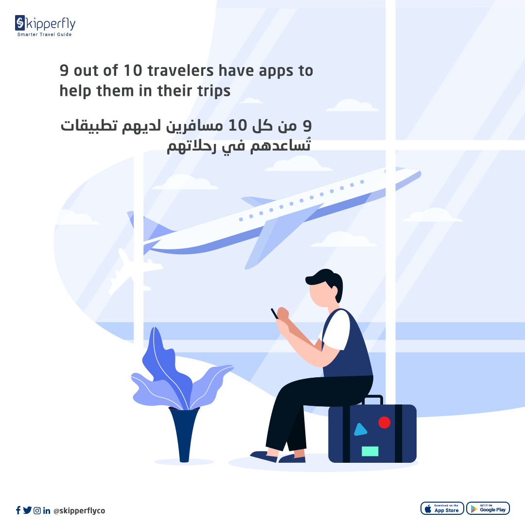 skipperflyco's tweet photo. 9 out of 10 #travelers now have #apps to make their life easier when at their destination with #maps, #airlines, #weather and #social_media topping the list of favorites.

Source: Travelport 2018.

#Skipperfly #platform #travel #tourism #tour_guides #tours #tourists #Sweden https://t.co/YVaIAyrWFO