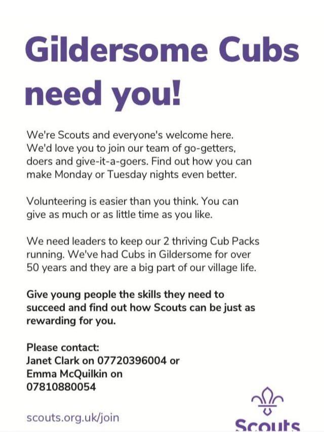 We’re looking for more adults to join our team of cub leaders. Could this be you? Get in touch to find out more about flexible volunteering opportunities with our two cub packs <a href="/CYScouts/">Central Yorkshire Scouts</a> <a href="/slamscouts/">SLaM Scout District</a> <a href="/DellamarieJ/">Dellamarie Jackson</a>