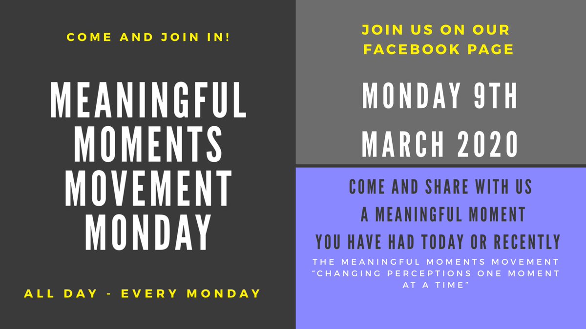 Meaningful_mo's tweet photo. This is happening tomorrow #monday on our #Facebook page we would #love to see you there. Easy to join in using #themeaningfulmomentsmovementmonday hashtag #themeaningfulmomentsmovement #UKWeekendHour #HappyInternationalWomensDay https://t.co/xo0PjJardb