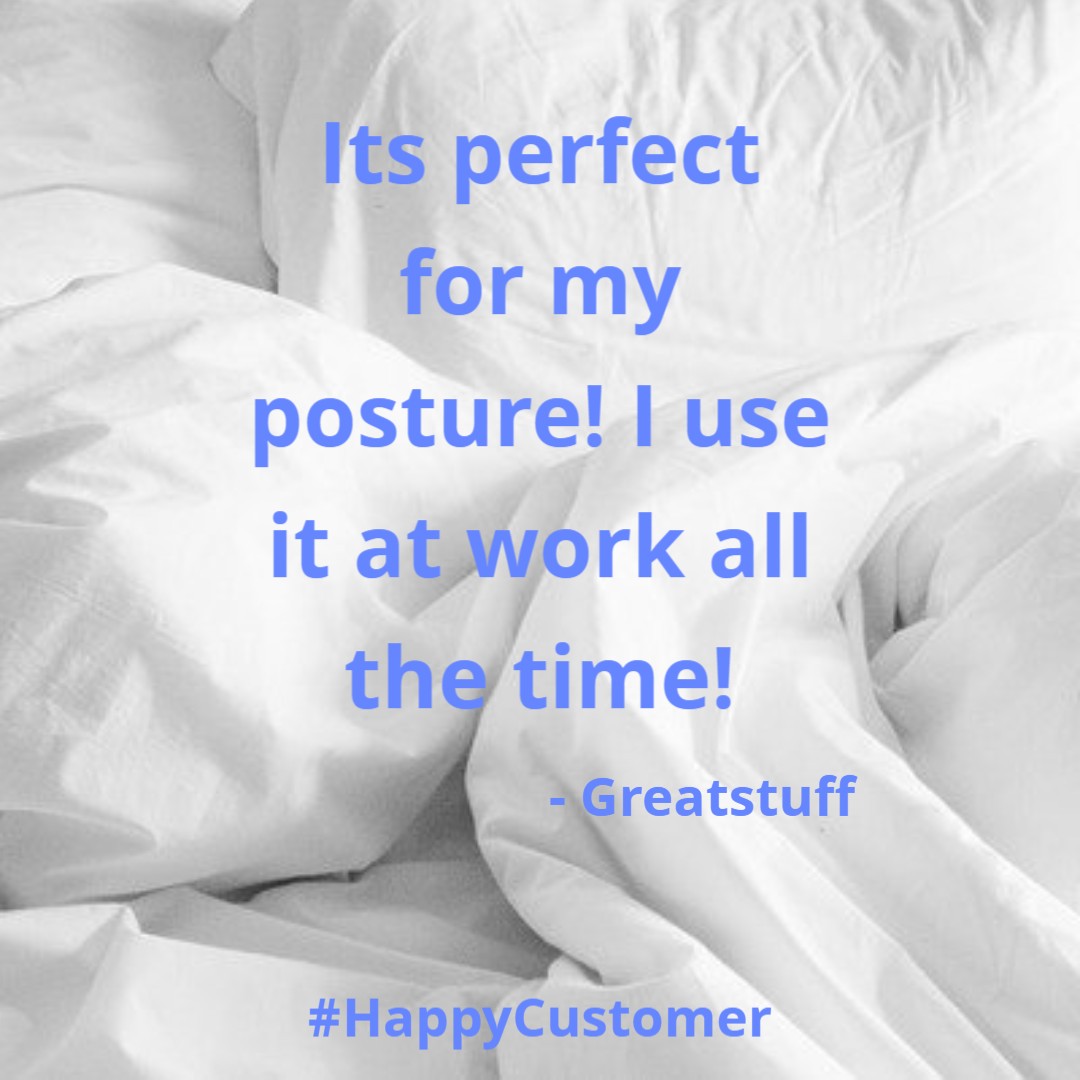 Someone already found a great use for their weighted neck wrap!
.
.
.
#Tranquiityweightedblanket #Tranquilitybedding #HappyCustomer #review