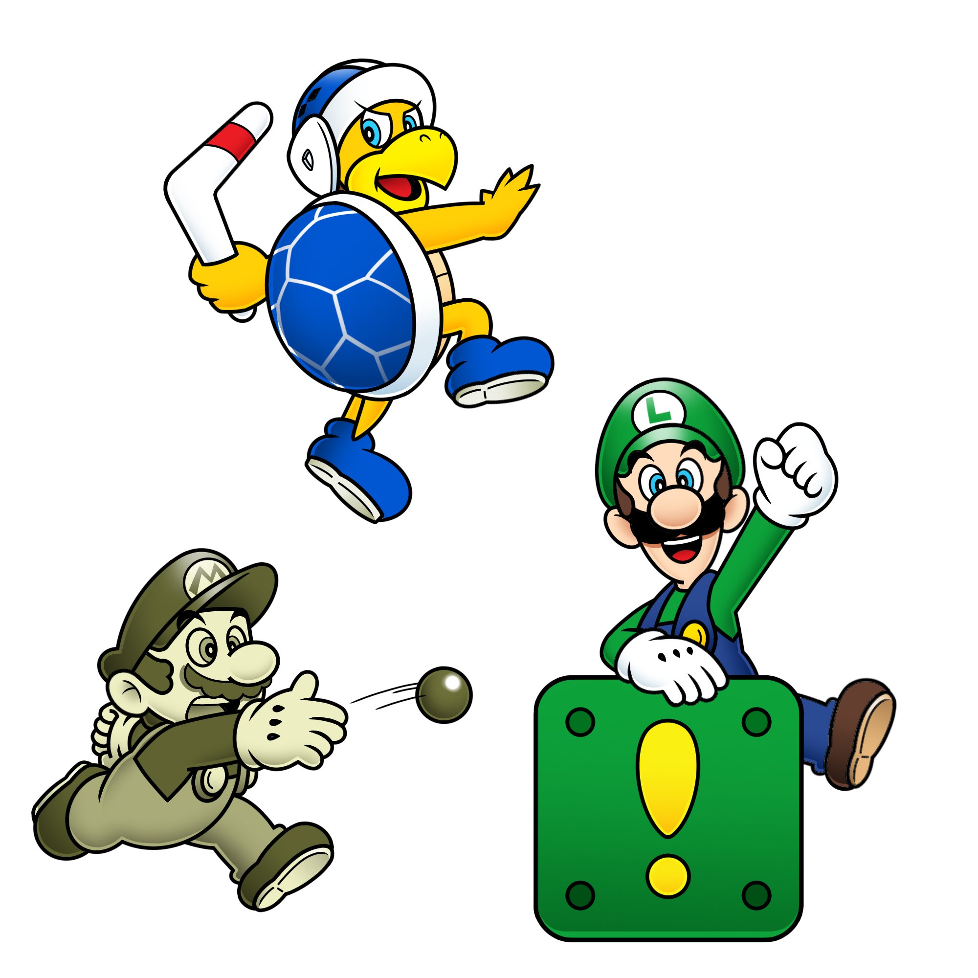 るきさん Pa Twitter スーパーボールマリオ スーパーマリオランド ルイージ おてほんブロック Newマリオwii U Udx ブーメランブロス マリオ3 Newマリオ初代 2 U Udx Newルイージu イラスト るきさん マリオギャラリー T Co Ekxuy1oggw