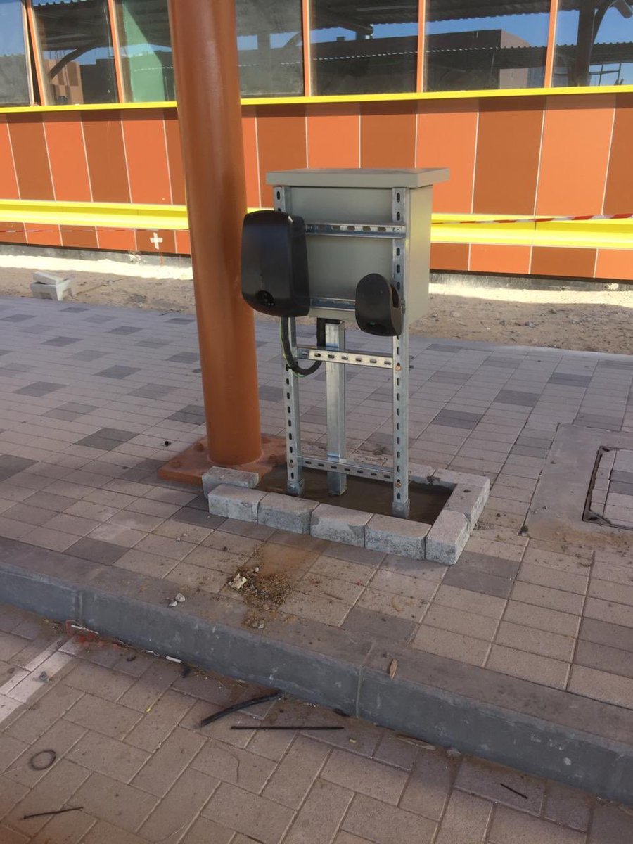 CatecMobility's tweet photo. More 6 Elvi 7.4kWH charging points installed in Abu Dhabi Sustinable City (Masdar), its turning out to be busy time. Call us for your Home, workspace, fleet, petrol station or highway EV charging needs.

#EVBox #Electric_Car #Electric #Charger #Elvi #SMAPPEE #EV_Fast_Charging #EV https://t.co/Q4Gj9Y3o7x
