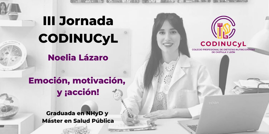CODINUCyL's tweet photo. ¡El viernes por la tarde arrancamos las actividades de la #IIIJornadaCODINUCyL con los talleres! Noelia Lázaro @nutrelia impartirá el primero de ellos, titulado "Emoción, Motivación y Acción".

✍️ ¡Todavía puedes inscribirte! https://t.co/B7888SX61H https://t.co/zIF5rGSNpd