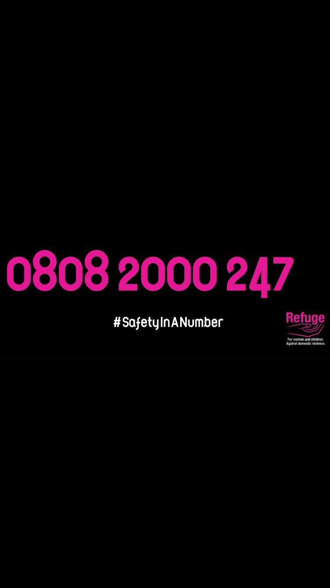We are determined to tackle domestic abuse and end violence against women and girls. Refuge’s National Domestic Abuse Helpline provides vital support to victims of abuse. If you need support please call 0808 2000 247. No one should suffer alone or in silence. #SafetyInANumber