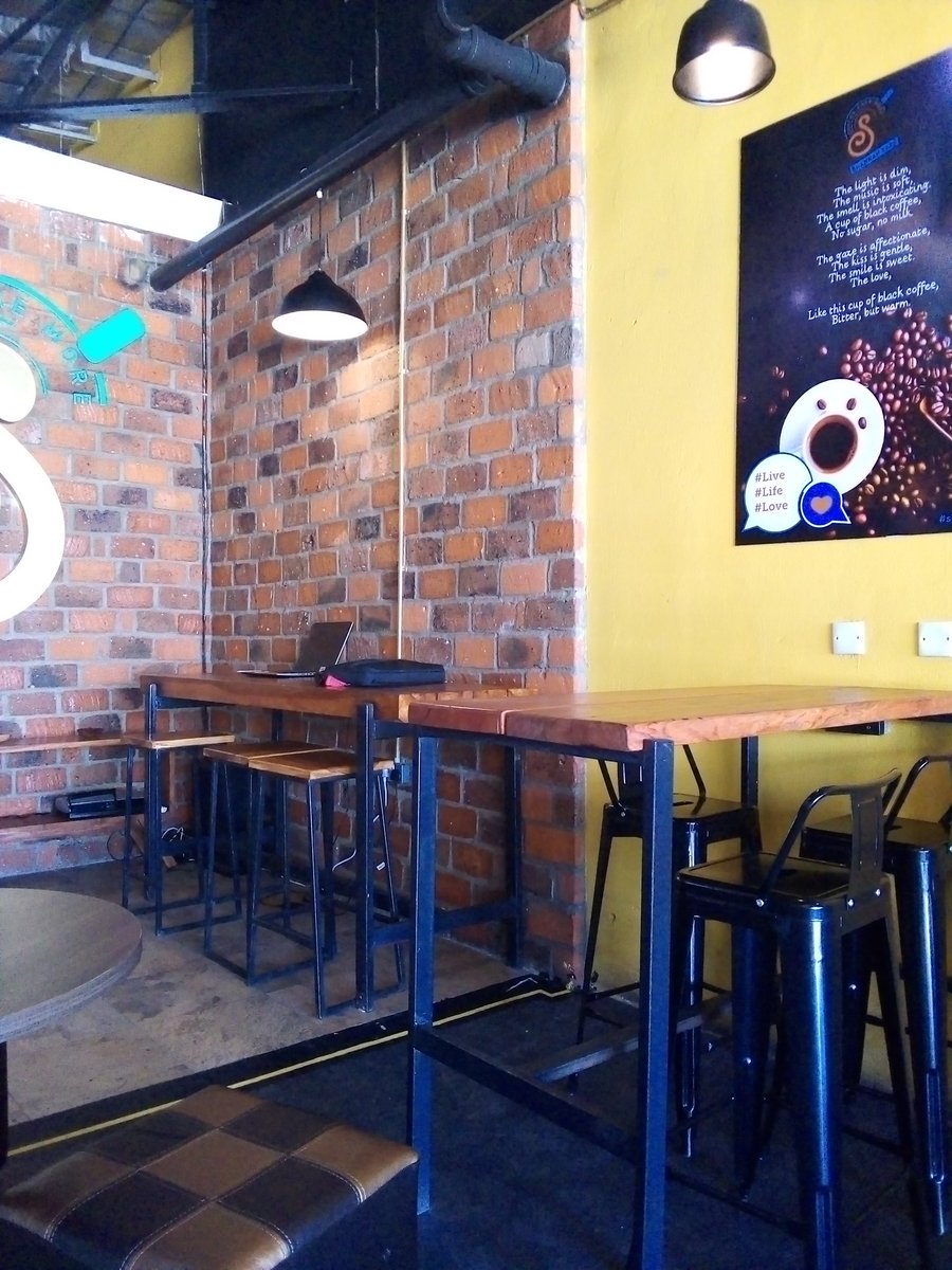 Chipochedu's tweet photo. The new coffee shop at Twin Palm mall is a dream come true #Shannahtime #Coffeeorbust #breakfast #Yay https://t.co/q6lur17NDN